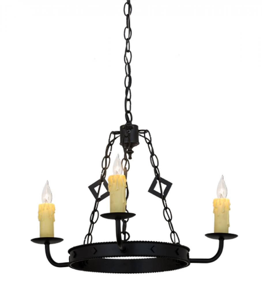 24"W Elvita 3 LT Chandelier