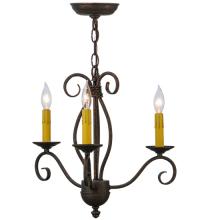 2nd Avenue Designs White 115226 - 18&#34;W Sienna 3 LT Chandelier