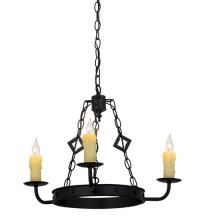 2nd Avenue Designs White 115232 - 24&#34;W Elvita 3 LT Chandelier