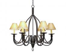 2nd Avenue Designs White 115263 - 32" Wide Bell 6 Light Chandelier