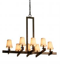 2nd Avenue Designs White 118284 - 36" Long Dante 8 Light Chandelier