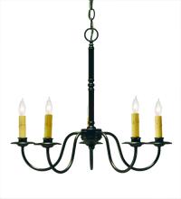 2nd Avenue Designs White 118671 - 22&#34; Wide Edson 5 Light Chandelier