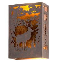 2nd Avenue Designs White 120788 - 10&#34;W Deer Wall Sconce