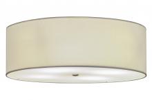 2nd Avenue Designs White 130454 - 30&#34;W Cilindro Textrene Flushmount