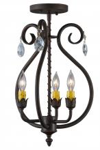 2nd Avenue Designs White 141643 - 12&#34;W Antonia 3 LT Chandelier