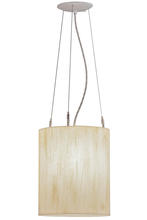 2nd Avenue Designs White 150735 - 10&#34; Wide Cilindro De Marfil Lino Pendant