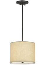 2nd Avenue Designs White 151434 - 14"W Cilindro Beige Textrene Pendant