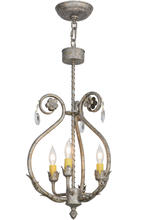 2nd Avenue Designs White 151743 - 12"W Antonia 3 LT Chandelier