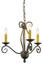 2nd Avenue Designs White 156774 - 18&#34;W Sienna 3 LT Chandelier