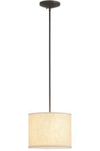 2nd Avenue Designs White 156829 - 14&#34;W Cilindro Beige Textrene Pendant