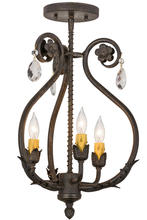 2nd Avenue Designs White 157893 - 12&#34;W Antonia 3 LT Chandelier