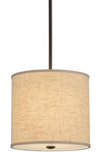 2nd Avenue Designs White 158218 - 12&#34;W Cilindro Beige Textrene Pendant