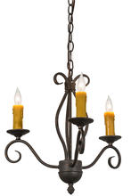 2nd Avenue Designs White 164383 - 18&#34;W Sienna 3 LT Chandelier