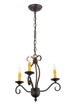 2nd Avenue Designs White 169826 - 18&#34;W Sienna 3 LT Chandelier