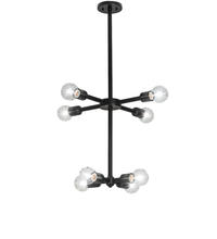 2nd Avenue Designs White 243083 - 20&#34; Wide Pronograde Jack 8 Light Chandelier