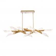 Schonbek Beyond BPD31460-AB - Solitude 60in 120-277V Linear Pendant in Aged Brass with Optic Haze Quartz