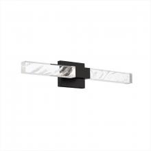 Schonbek Beyond BWS42426-BK - Baton 26in 120/277V LED Wall Sconce in Black with Optic Haze Quartz