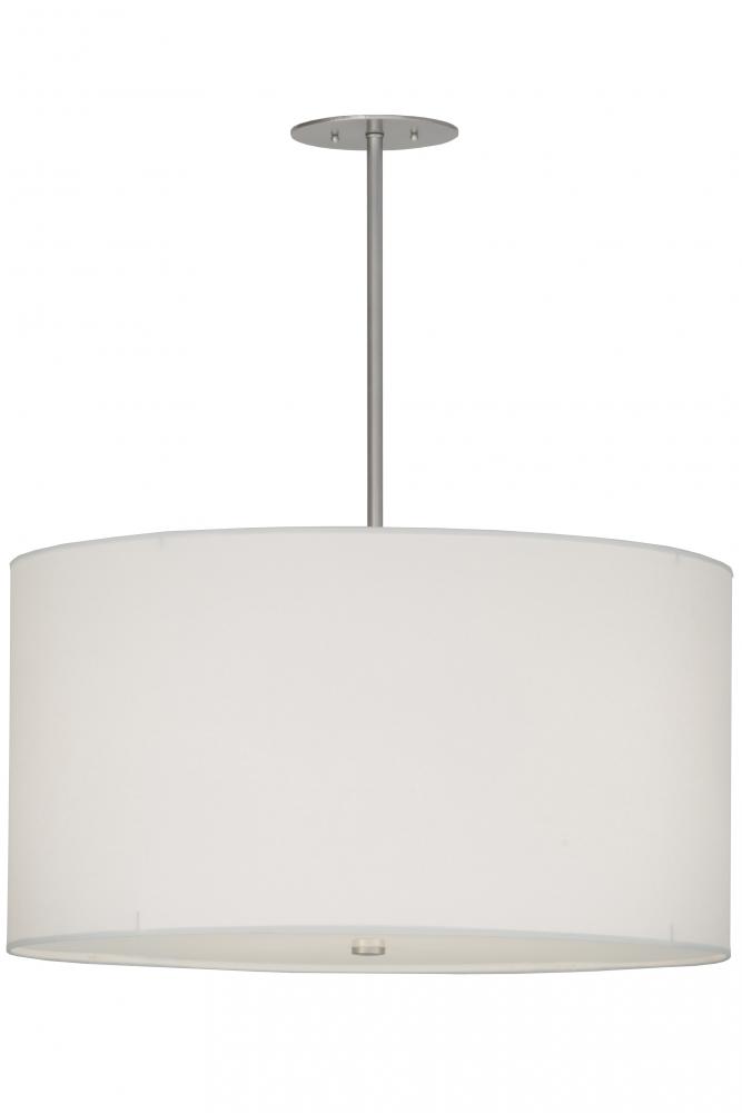 32"W Cilindro Papel Blanco Pendant