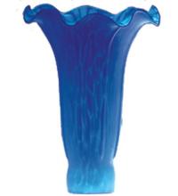 Meyda Green 10202 - 3&#34;W x 5&#34;H Blue Lily Shade