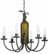 Meyda Green 112640 - 18&#34;W Tuscan Vineyard 6 LT Wine Bottle Chandelier