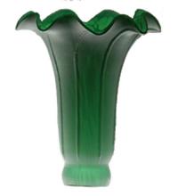 Meyda Green 13246 - 3&#34;W X 5&#34;H GREEN POND LILY SHADE