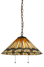 Meyda Green 143461 - 18&#34;W Prairie Delta Pendant