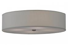 Meyda Green 145895 - 24&#34; Wide Cilindro Off White Textrene Flushmount