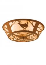 Meyda Green 15277 - 22&#34;W Deer on the Loose Flushmount