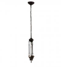 Meyda Green 184620 - 20&#34;W Solar Black 3 LT Inverted Pendant Hardware