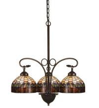 Meyda Green 19037 - 24&#34;W Tiffany Candice 3 LT Chandelier