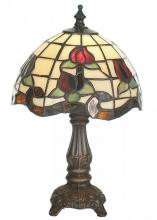 Meyda Green 19189 - 12&#34; High Roseborder Mini Lamp