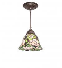 Meyda Green 244861 - 8&#34; Wide Begonia Mini Pendant