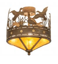 Meyda Green 246225 - 16&#34; Wide Ducks in Flight Flushmount