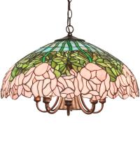 Meyda Green 246607 - 22" Wide Tiffany Cabbage Rose Pendant