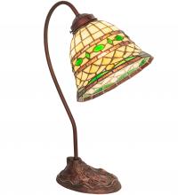 Meyda Green 247792 - 18" Wide Tiffany Roman Desk Lamp