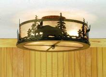 Meyda Green 51095 - 18&#34;W Moose at Dusk Flushmount