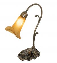 Meyda Green 71568 - 15&#34; High Amber Pond Lily Accent Lamp