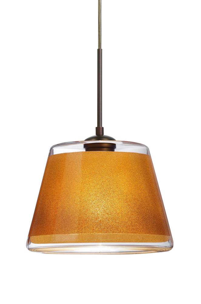 Besa Pendant Pica 9 Bronze Gold Sand 1x75W Medium Base, 15Ft. Cord