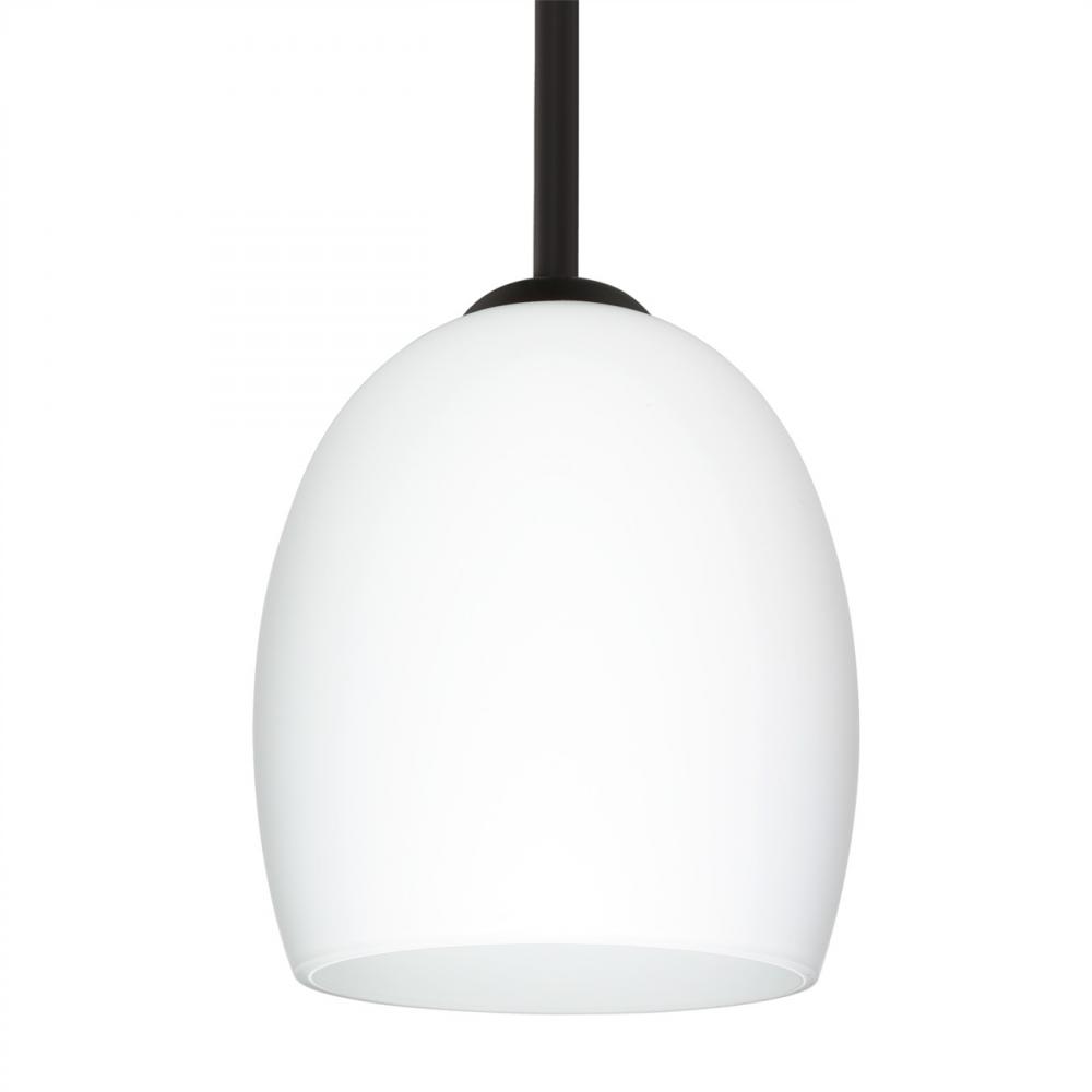 Besa Lucia Stem Pendant Black Opal Matte 1x75W MAX E26 Base