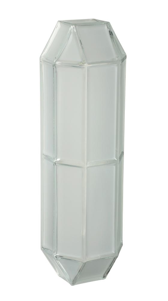 Besa Wall Prismo 16 Frost/Clear 2x60W Medium Base