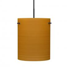 Besa Lighting 1JT-4006OK-BK - Besa Tamburo 8 Pendant, Oak, Black Finish, 1x100W MAX E26 Base