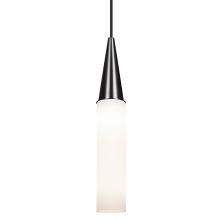 Besa Lighting 1JT-METRO16-BK - Besa Metro 16 Pendant, Opal Matte, Black Finish, 1x60W MAX E26 Base