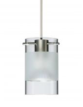 Besa Lighting 1XC-6524EC-SN-L - Besa Pendant Scope Satin Nickel Clear/Frost 1x50W Halogen Mr16, 15Ft. Cord