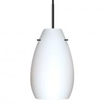 Besa Lighting J-412607-LED-BK - Besa Pera 9 LED Pendant For Multiport Canopy Opal Matte Black 1x9W LED