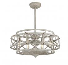 Savoy House 34-FD-123-155 - Colonade 6-Light Fan D&#39;Lier in Provence with Gold Accents