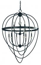 Framburg Limited Editions F-L1154 MBLACK - 9-LIGHT MATTE BLACK AURORA FOYER CHANDELIER