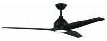 Craftmade LIM60FB3 - 60&#34; Limerick Indoor/Outdoor (Damp) in Flat Black w/ Flat Black Blades