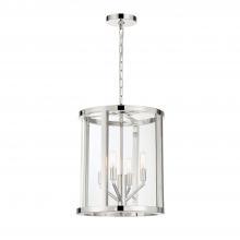 Crystorama DEV-B8004-PN - Libby Langdon for Crystorama Devon 4 Light Polished Nickel Mini Chandelier