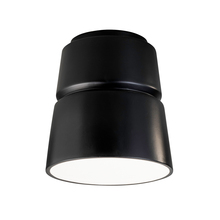 Justice Design Group CER-6150W-CRB - Cone Outdoor Flush-Mount