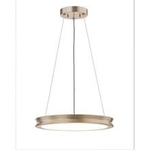 Justice Design Group FSN-4192-OPAL-BRSS - Bevel 16&#34; LED Pendant